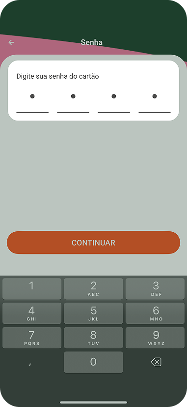 Passo 6: Digite sua senha